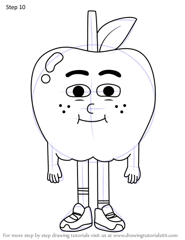 coloring pages of apple onion