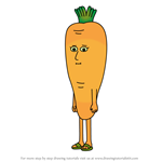 How to Draw Carrot from Apple & Onion