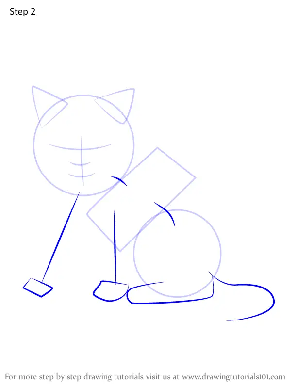 How to Draw Cat from Apple & Onion (Apple & Onion) Step by Step ...