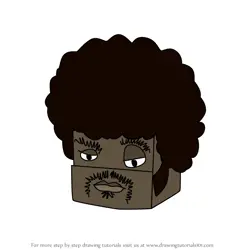 How to Draw Boxy Brown from Aqua Teen Hunger Force