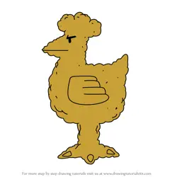 How to Draw Chicken Bittle from Aqua Teen Hunger Force