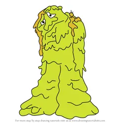 How to Draw Mucus Man from Aqua Teen Hunger Force