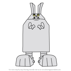 How to Draw Rabbot from Aqua Teen Hunger Force