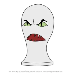 How to Draw Styro-Head from Aqua Teen Hunger Force