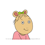 How to Draw Kate Read from Arthur
