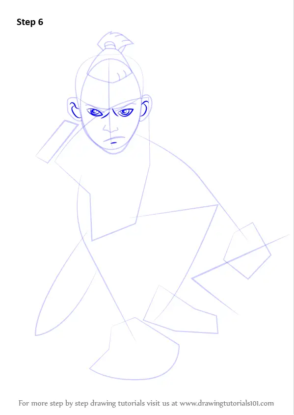 Learn How to Draw Sokka from Avatar The Last Airbender (Avatar The