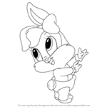 How to Draw Baby Lola from Baby Looney Tunes