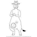 How to Draw Abby from Back at the Barnyard