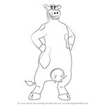 How to Draw Otis from Back at the Barnyard