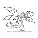 How to Draw Lumino Dragonoid from Bakugan Battle Brawlers