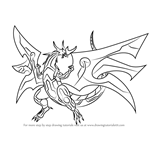 How to Draw Ultimate Dragonoid from Bakugan Battle Brawlers