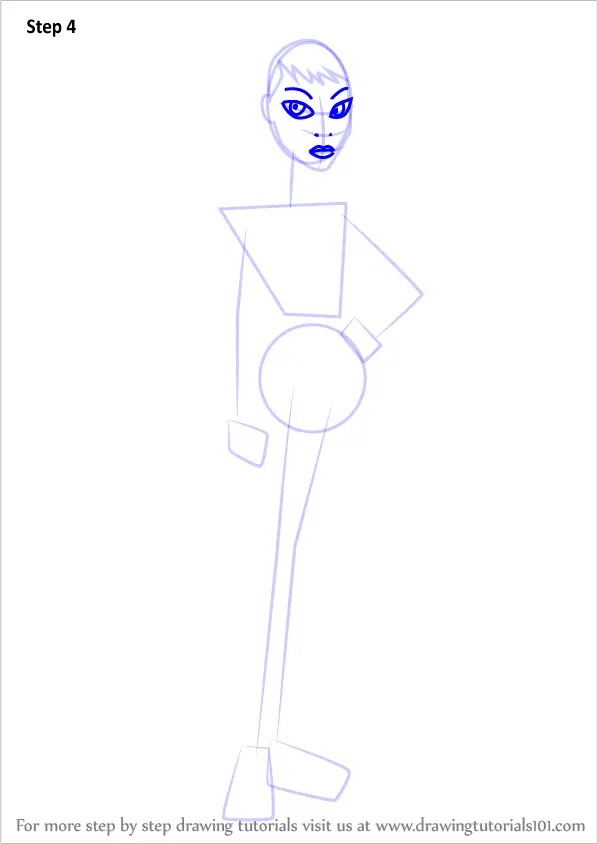 How to Draw Maxine Gibson from Batman Beyond (Batman Beyond) Step by ...