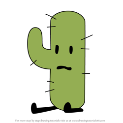 How to Draw Cactus from Battle for Dream Island