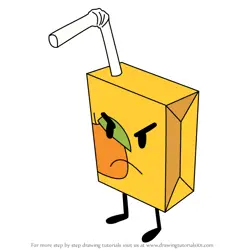 How to Draw Juice Box from Battle for Dream Island