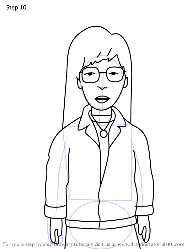 How To Draw Daria Morgendorffer From Beavis And Butt Head Beavis And Butt Head Step By Step 