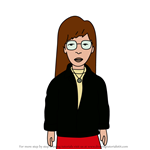 How to Draw Daria Morgendorffer from Beavis and Butt-Head