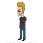 How to Draw Old Beavis from Beavis and Butt-Head