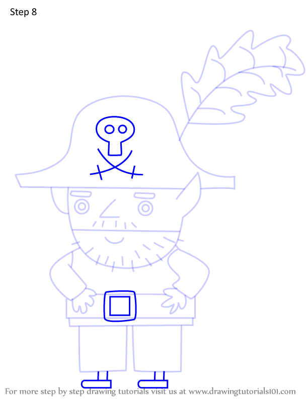 How to Draw Captain Squid from Ben & Holly's Little Kingdom (Ben ...