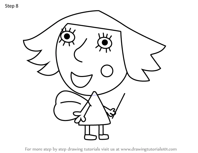 How to Draw Clare Fairy from Ben & Holly's Little Kingdom (Ben & Holly ...