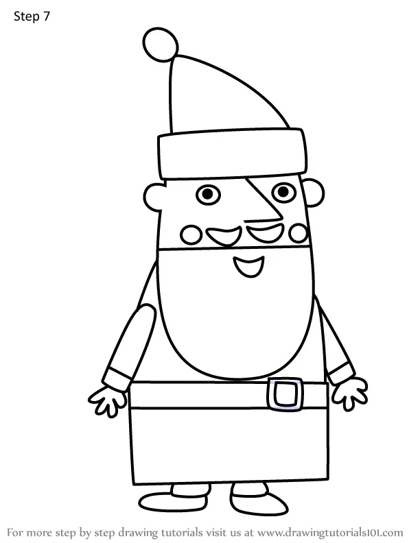 How to Draw Father Christmas from Ben & Holly's Little Kingdom (Ben ...