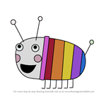 How to Draw Fufu the Rainbow Beetle from Ben & Holly's Little Kingdom