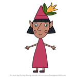 How to Draw Lucy Elf from Ben & Holly's Little Kingdom