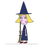 How to Draw Wendy Witch from Ben & Holly's Little Kingdom