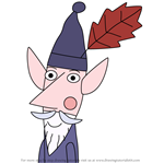 How to Draw Wise Old Elf from Ben & Holly's Little Kingdom