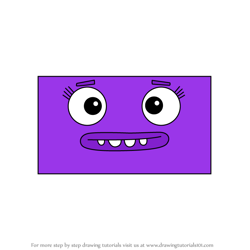 How to Draw Purple Blocks from Big Block SingSong