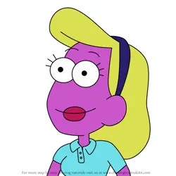 How to Draw Aquarium Receptionist from Big City Greens