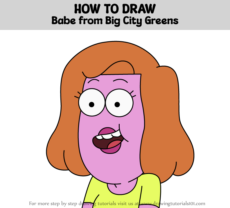 How To Draw Babe From Big City Greens Big City Greens Step By Step 1919