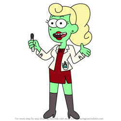 How to Draw Dr. Ditzy from Big City Greens