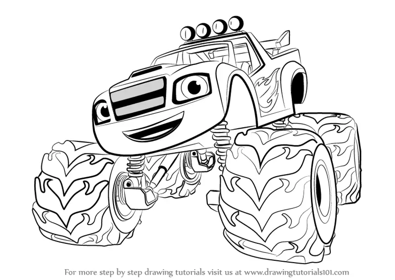 Learn How to Draw Blaze from Blaze and the Monster Machines (Blaze and