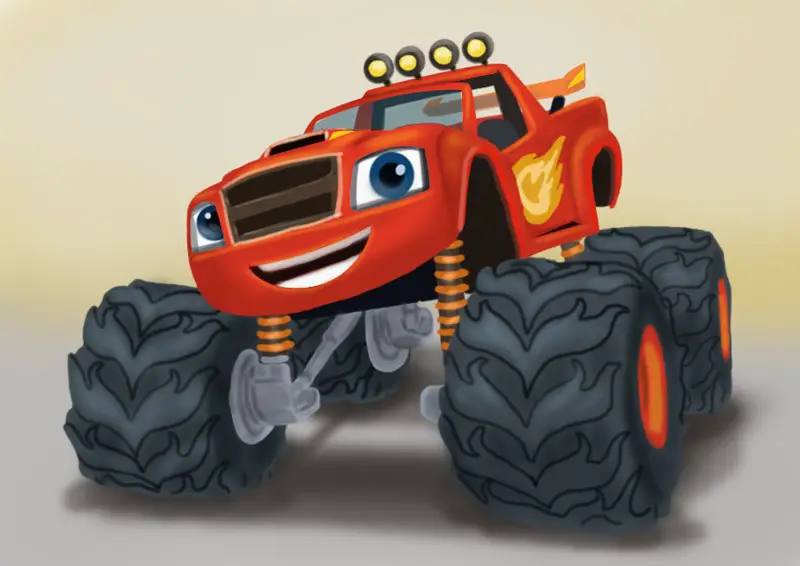 Learn How to Draw Blaze from Blaze and the Monster Machines (Blaze and ...