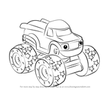 How to Draw Darington from Blaze and the Monster Machines