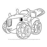 How to Draw Zeg from Blaze and the Monster Machines