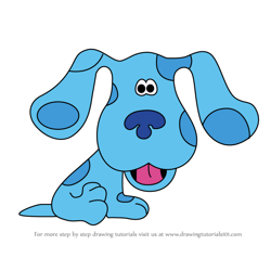 How to Draw Blue from Blue's Clues