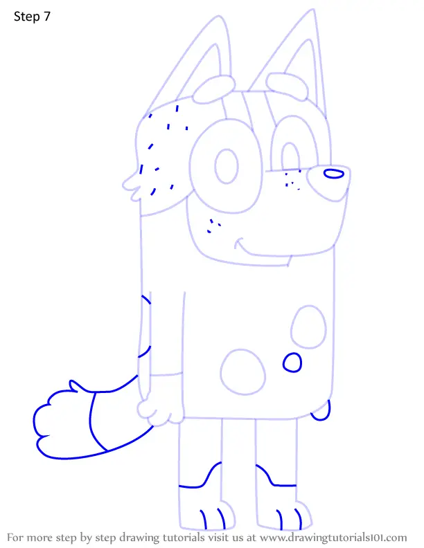 How to Draw Trixie Heeler from Bluey (Bluey) Step by Step ...