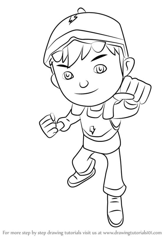 How to Draw BoBoiBot from BoBoiBoy (BoBoiBoy) Step by Step ...