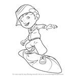How to Draw BoBoiBoy Cyclone from BoBoiBoy