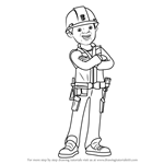 How to Draw Leo from Bob the Builder 2015
