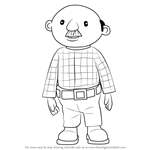 How to Draw Percy Pickles from Bob the Builder