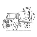 How to Draw Skip from Bob the Builder