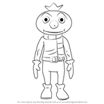 How to Draw Spud from Bob the Builder