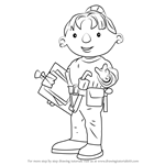 How to Draw Wendy from Bob the Builder