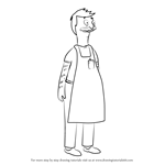 How to Draw Bob Belcher from Bob's Burgers