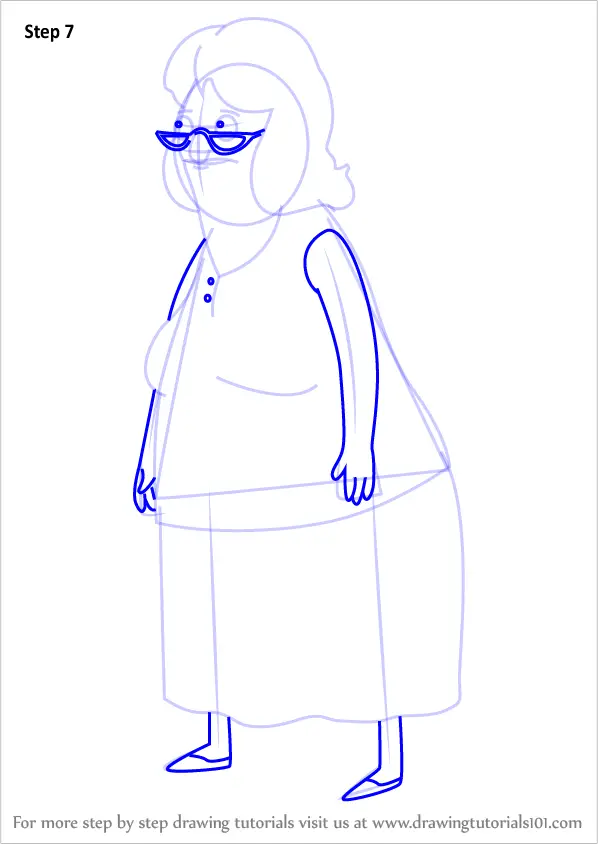 How To Draw Gloria From Bobs Burgers Bobs Burgers Step By Step