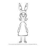 How to Draw Louise Belcher from Bob's Burgers