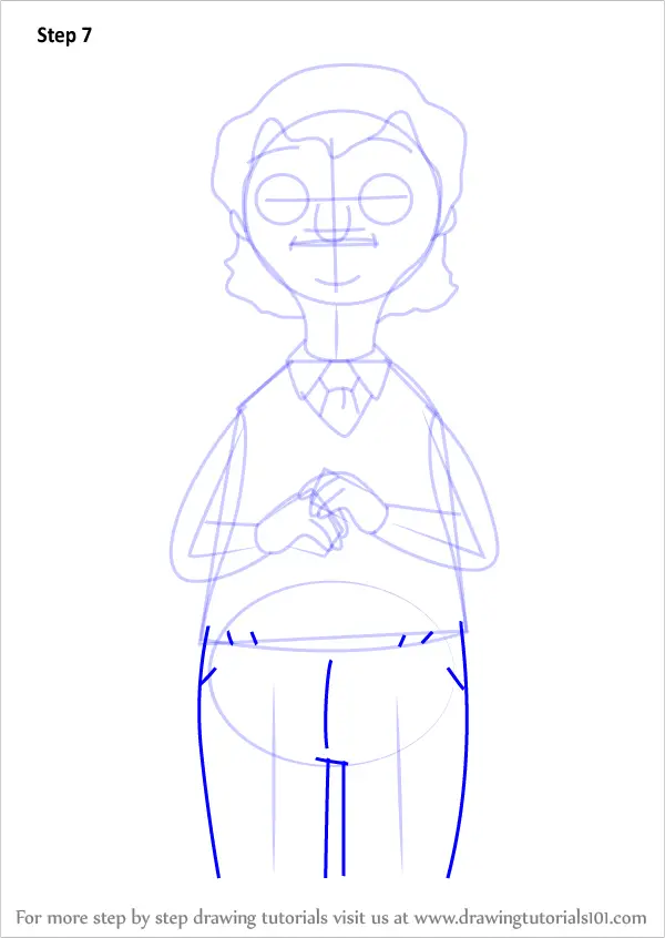How to Draw Phillip Frond from Bob's Burgers (Bob's Burgers) Step by
