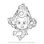 How to Draw Deema from Bubble Guppies